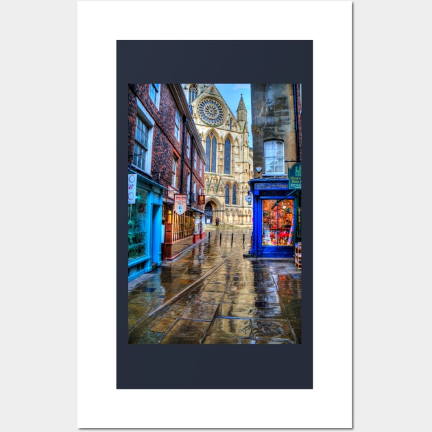 York Minster And Shops Wall Art by tommysphotos